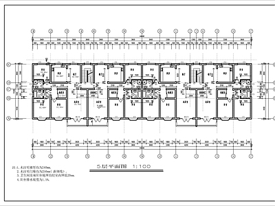 现代小高层住宅建筑 施工图