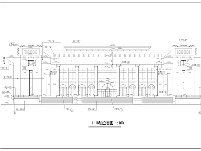 大学礼堂建筑 施工图