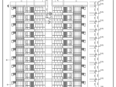 十二层住宅楼建筑 施工图