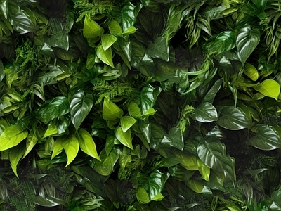 绿色绿植墙