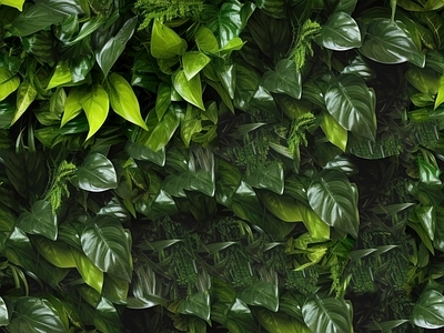 绿色绿植墙