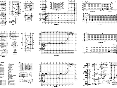 乡村经济联合社厂房车间工业建筑 施工图