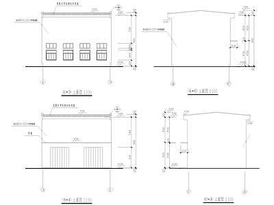 小型工业厂房建筑 施工图 工业建筑