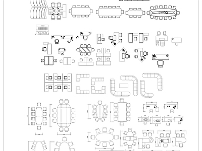 最新最全办公家具图库 办公家具图库