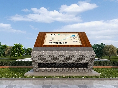 景区地图标识 导视牌