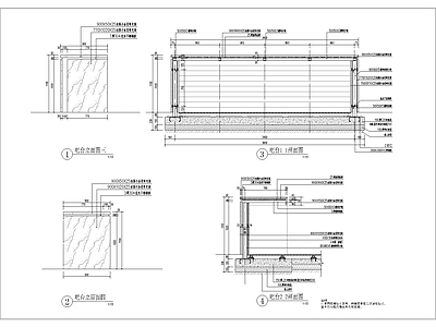 吧台详图 施工图 节点 家具节点详图