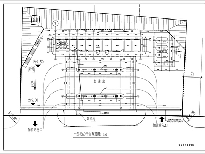 加油站建筑电气详图 施工图