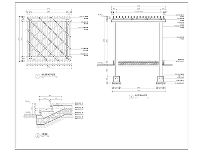 特色景观亭详图 施工图