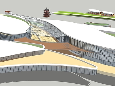 现代展览馆建筑 建筑合集