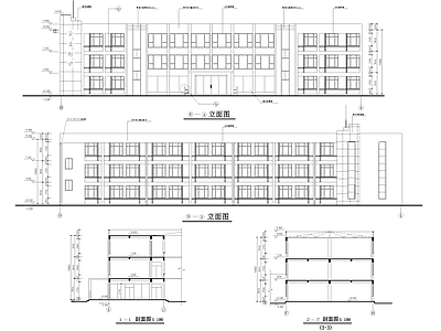 丙级工业厂房车间办公楼建筑 施工图