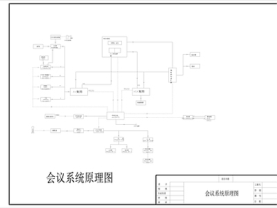 智能会议电气图 建筑电气 电气图