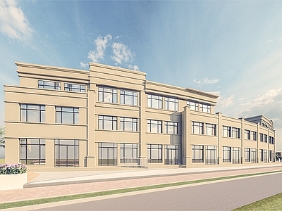 现代多层商业建筑