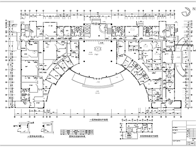 医院网络通信电气图 施工图 建筑电气 电气图