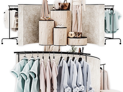 现代服装店服装展示架 展具