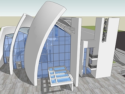 现代风格建筑 造型独特的艺术空间