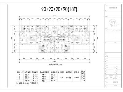 商品房平面户型汇总 平层