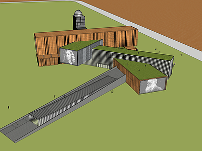 现代展览馆建筑 美术馆