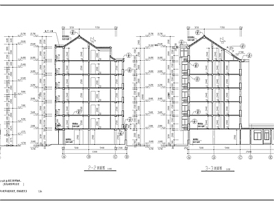 多层商住楼建施图