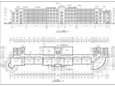 某学校教学楼建筑施工图