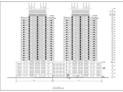 陈家庄商住楼施工图