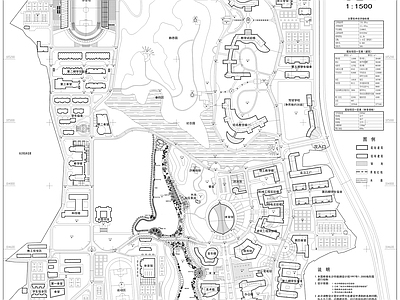 大学景观平面图