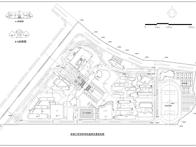马鞍山工贸技工学校景观平面图