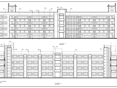 西安某大学教学楼建筑图 施工图