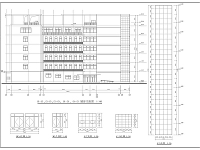 消防大队教学楼 施工图