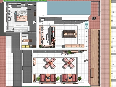 现代面包店咖啡店