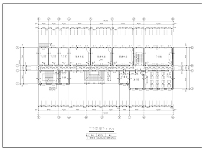 学校教学楼宿舍楼建筑图 施工图