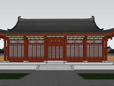 中式古建寺庙