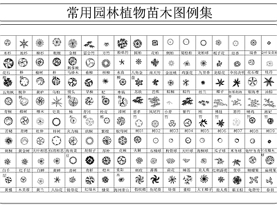 常用园林植物苗木图例集 图库