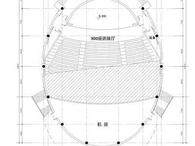 音乐礼堂 演艺中心平面图