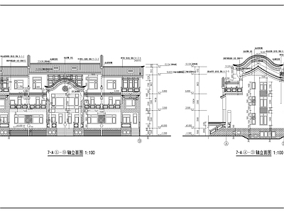 古城住宅建筑 施工图