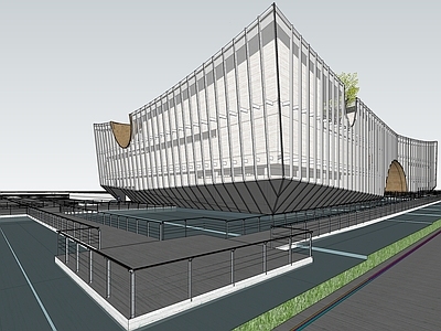 现代展览馆建筑