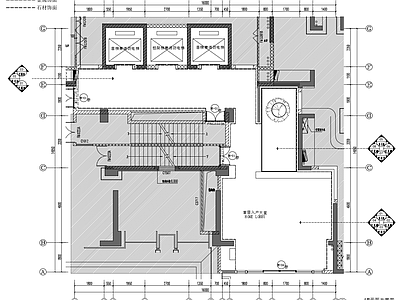 DIA丹健国际成都万华C27住宅公区电梯厅大堂 施工图