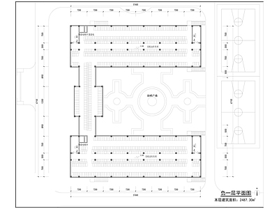 某学校宿舍楼平立剖 施工图