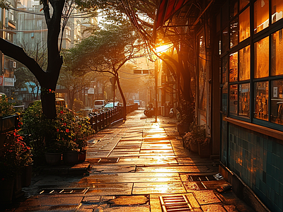 城市街道外景