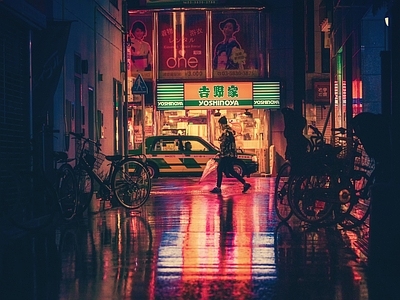街道夜景 | 氛围图