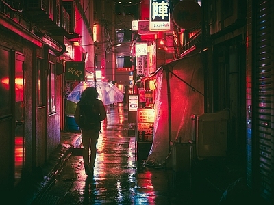 街道夜景 | 氛围图