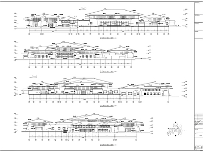 现代风格高层国际会议中心设计建筑 施工图