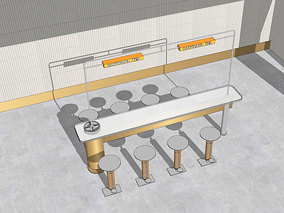现代吧台 凳子 室内