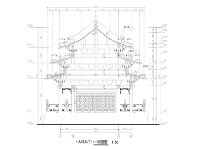 仿古建筑五彩斗拱大样图及雀替大样图 施工图 建筑工程节点
