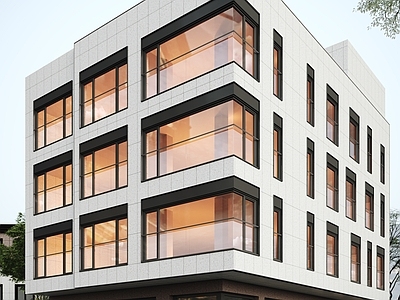 现代多层住宅 住宅外立面 民宿外立面
