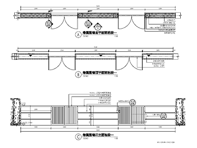 庭院铁艺门详图 施工图