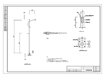 路灯安装详图 施工图