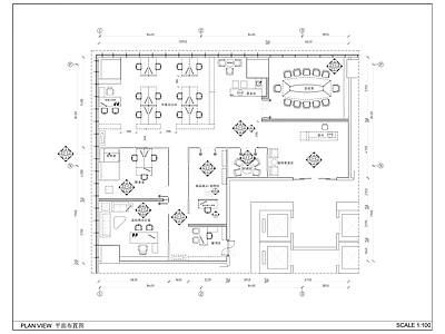 现代风格高品质办公会议样板间室内精装修 施工图