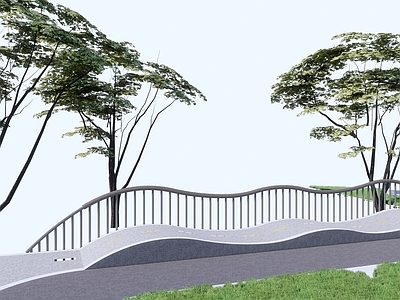 现代滑板乐园道路 儿童运动区