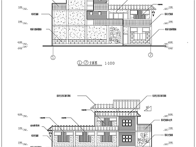 U型建筑玻璃幕墙节点做法 施工图