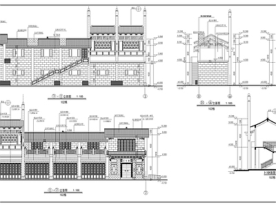 古城沿街商业建筑 施工图